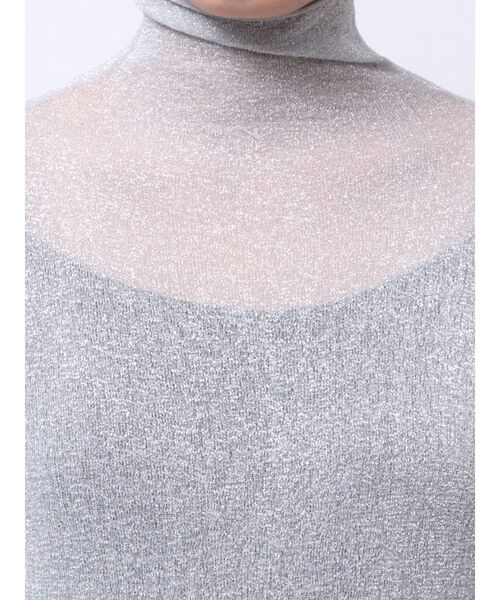 ELENDEEK（エレンディーク）の「ラメシアーハイネックニット（ニット/セーター・レディース・シルバー/ブラック/オレンジ・FREE）」の17枚目の写真