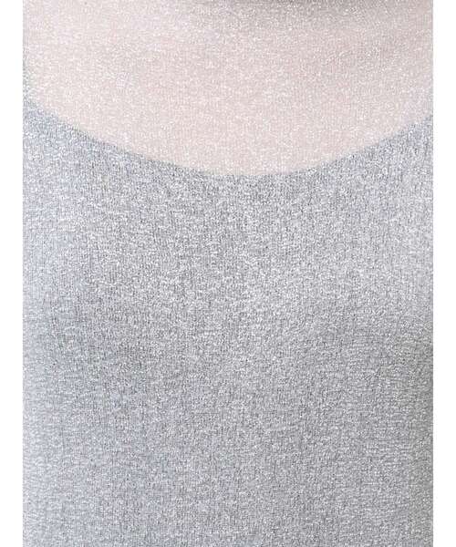 ELENDEEK（エレンディーク）の「ラメシアーハイネックニット（ニット/セーター・レディース・シルバー/ブラック/オレンジ・FREE）」の4枚目の写真