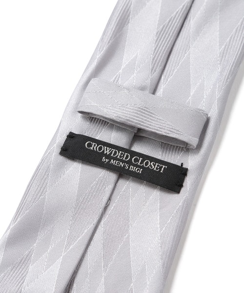 CROWDED CLOSET（クラウデッドクローゼット）の「〈クレリックタイ〉アーガイル/シャドー千鳥（同素材チーフ・ボウタイあり）（ネクタイ・メンズ・ネイビー/ボルドー/シルバー・FREE）」の7枚目の写真