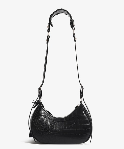 LAFFMO(ラフモ)の「ハートミラー&ポーチ付き2WAYショルダーバッグ(ショルダーバッグ・レディース・ブラック/ピンク/ホワイト/ブルー/シルバー・F)」の9枚目の写真