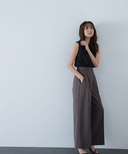 NATURAL BEAUTY BASIC(ナチュラルビューティーベーシック)の「◇メタルプレートノースリーブカットソー(Tシャツ/カットソー・レディース・チャコールグレー/オフホワイト/ブラック・FREE)」の17枚目の写真