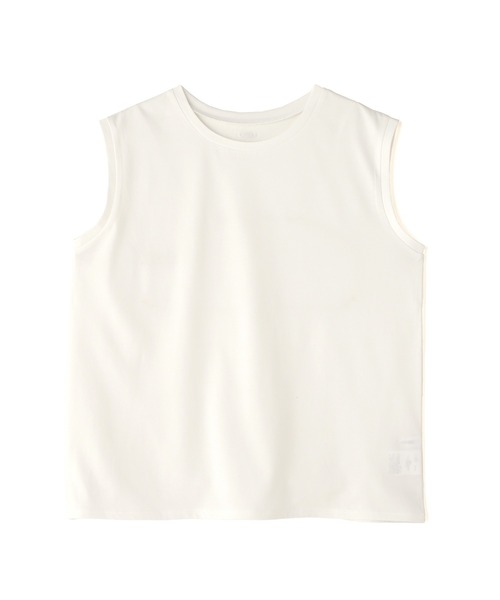 NATURAL BEAUTY BASIC(ナチュラルビューティーベーシック)の「◇メタルプレートノースリーブカットソー(Tシャツ/カットソー・レディース・チャコールグレー/オフホワイト/ブラック・FREE)」の4枚目の写真