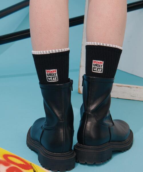 VISION STREET WEAR(ヴィジョンストリートウェア)の「VISION STREET WEAR × Guernika/ヴィジョン ストリート ウェア×ゲルニカ/マグロゴ SOX(ソックス/靴下・メンズ・ホワイト/ブラック・L)」の12枚目の写真