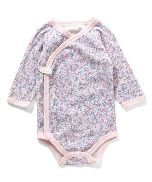 apres les cours（アプレレクール）の「フライス長袖グレコ肌着（肌着・キッズ・ピンク/ベージュ/アイボリー/オフホワイト・70/80）」の13枚目の写真