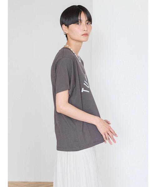 AMERICAN HOLIC(アメリカンホリック)の「TURQUOISEロゴカットプルオーバー(Tシャツ/カットソー・レディース・チャコールグレー/アイボリー/ライトベージュ・M/L)」の19枚目の写真