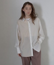【MINERTE】multi stripe shirt / ミックスストライプシャツ
