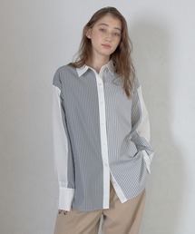 【MINERTE】multi stripe shirt / ミックスストライプシャツ