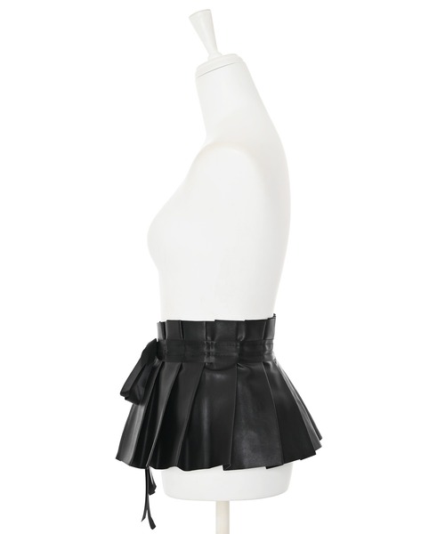 Narcissus（ナルシス）の「【Narcissus】リボンペプラムベルト（ベルト・レディース・ブラック・FREE）」の4枚目の写真