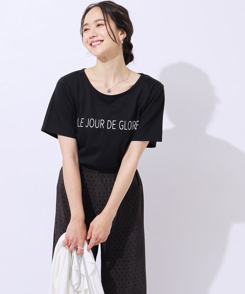 Cutie Blonde（キューティーブロンド）の「【2点セット】ラメシアーTOPS × ロゴTシャツ（その他トップス・レディース・ライトグレー/オレンジ系/ブラック・04/03/02）」の22枚目の写真