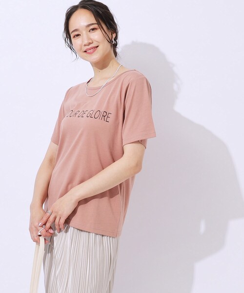 Cutie Blonde（キューティーブロンド）の「【2点セット】ラメシアーTOPS × ロゴTシャツ（その他トップス・レディース・ライトグレー/オレンジ系/ブラック・04/03/02）」の18枚目の写真