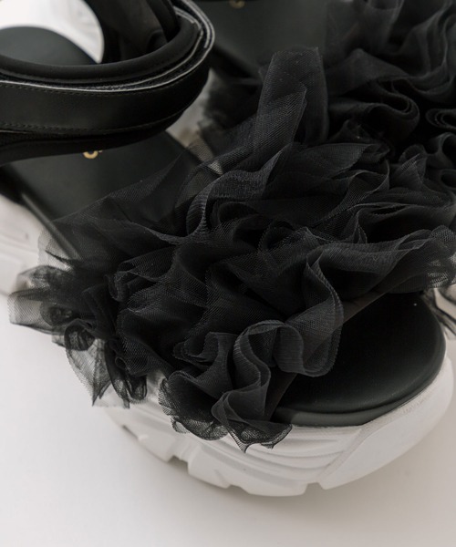 OLIVE des OLIVE（オリーブデオリーブ）の「シャーリングスポーツサンダル（その他シューズ・レディース・ブラック/アイボリー/ホワイト・SMALL/MEDIUM/LARGE）」の18枚目の写真