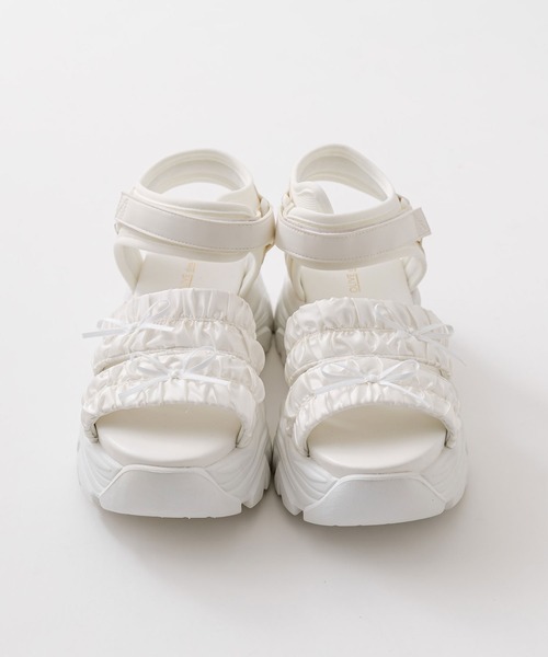 OLIVE des OLIVE（オリーブデオリーブ）の「シャーリングスポーツサンダル（その他シューズ・レディース・ブラック/アイボリー/ホワイト・SMALL/MEDIUM/LARGE）」の17枚目の写真