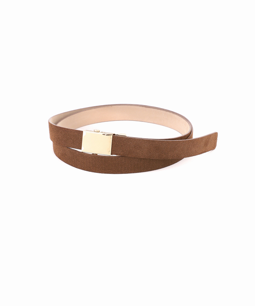 Spick & Span（スピックアンドスパン）の「LEFIJE / レフィエ スエードガチャベルト 2143670200（ベルト・レディース・チャコールグレー/ブラウン/ベージュ・80）」の4枚目の写真