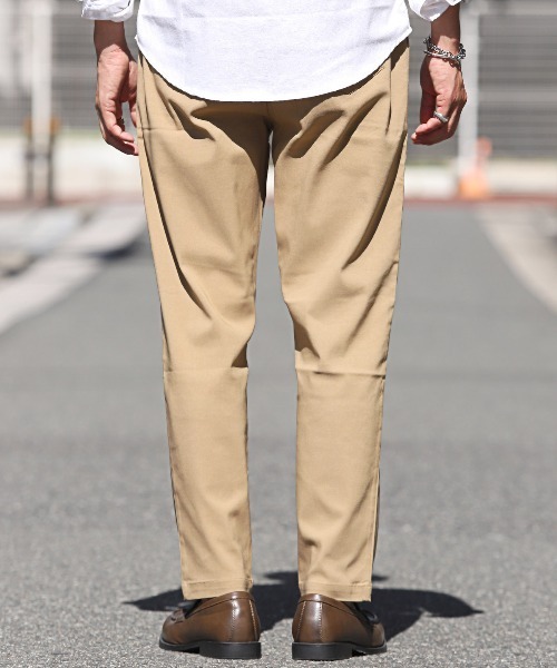 LUXSTYLE(ラグスタイル)の「接触冷感スーパーストレッチイージーパンツ(スラックス・メンズ・ブラック/ベージュ・M/L/XL)」の3枚目の写真
