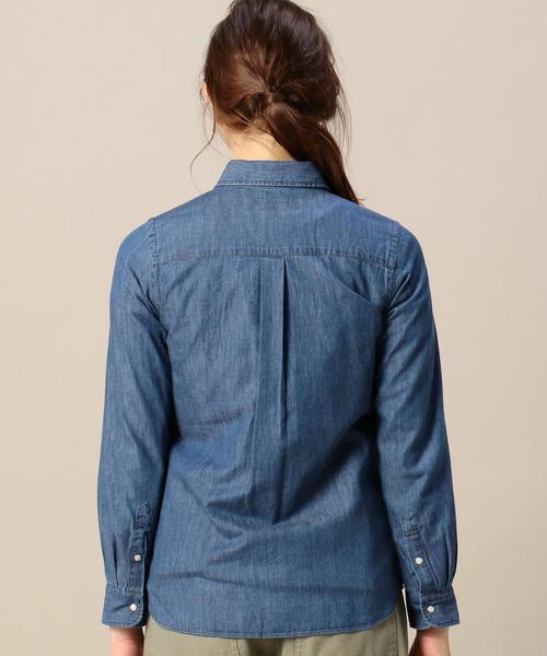 BEAUTY&YOUTH UNITED ARROWS（ビューティーアンドユースユナイテッドアローズ）の「BY 4.5OZ ダンガリーレギュラーカラーシャツ◆（シャツ/ブラウス・レディース・コバルトブルー・MEDIUM/SMALL）」の7枚目の写真
