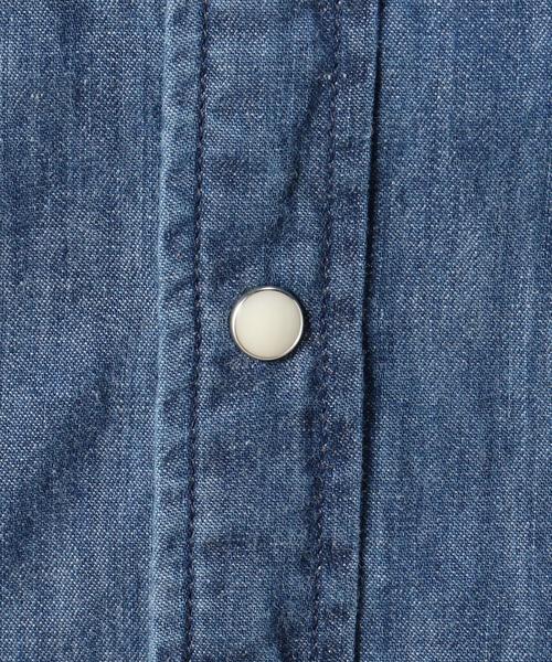 BEAUTY&YOUTH UNITED ARROWS（ビューティーアンドユースユナイテッドアローズ）の「BY 4.5OZ ダンガリーレギュラーカラーシャツ◆（シャツ/ブラウス・レディース・コバルトブルー・MEDIUM/SMALL）」の5枚目の写真