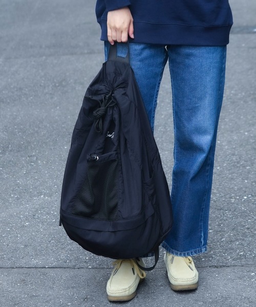 BEN DAVIS（ベンデイビス）の「【BEN DAVIS/ベンデイビス】ナイロンドロストーリングデイパック BDW-8365（バックパック/リュック・メンズ・ベージュ/オフホワイト/ブラック/カーキ・FREE）」の19枚目の写真