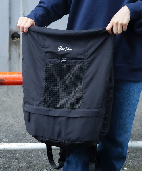 BEN DAVIS（ベンデイビス）の「【BEN DAVIS/ベンデイビス】ナイロンドロストーリングデイパック BDW-8365（バックパック/リュック・メンズ・ベージュ/オフホワイト/ブラック/カーキ・FREE）」の20枚目の写真
