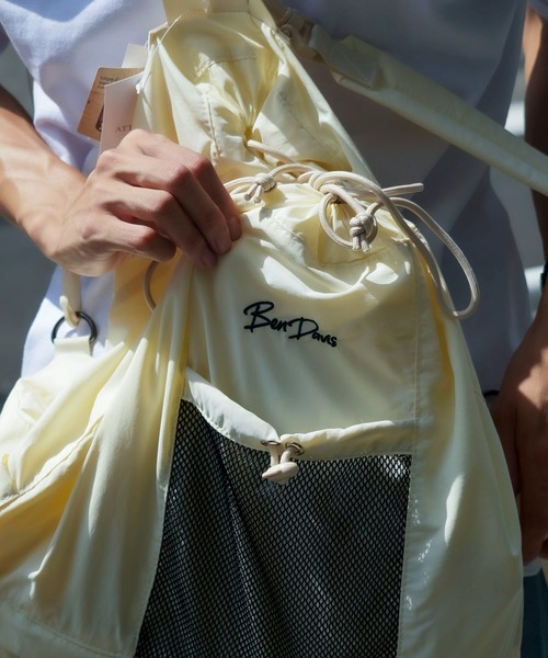 BEN DAVIS（ベンデイビス）の「【BEN DAVIS/ベンデイビス】ナイロンドロストーリングデイパック BDW-8365（バックパック/リュック・メンズ・ベージュ/オフホワイト/ブラック/カーキ・FREE）」の10枚目の写真