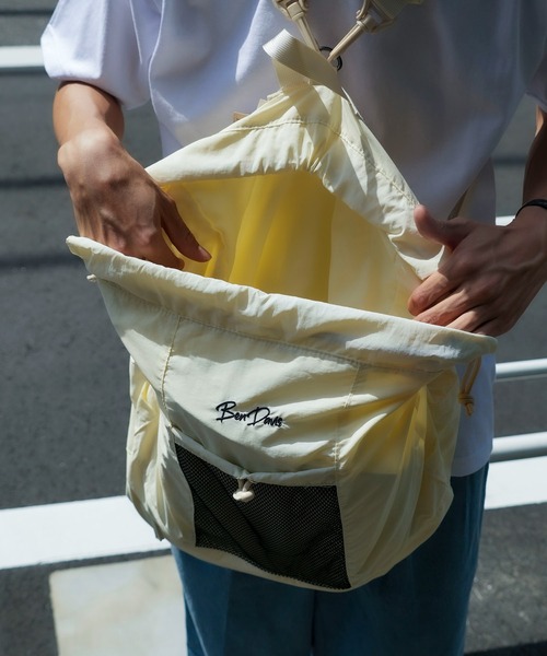 BEN DAVIS（ベンデイビス）の「【BEN DAVIS/ベンデイビス】ナイロンドロストーリングデイパック BDW-8365（バックパック/リュック・メンズ・ベージュ/オフホワイト/ブラック/カーキ・FREE）」の11枚目の写真