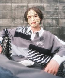 amok | PATCHWORK POLO SHIRT(ポロシャツ)