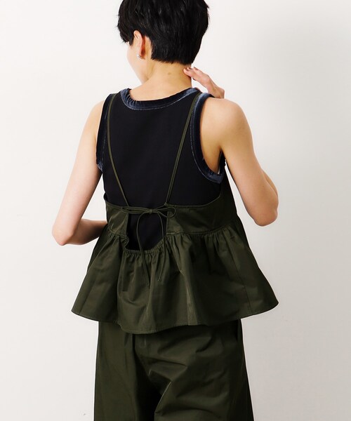 【新品・未使用】OPAQUE.CLIP ぺプラムジレ ≪通勤・セレモニー/セットアップ対応≫ ペプラムジレ