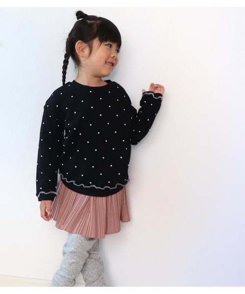 SKAPE(エスケープ)の「メロートレーナー(スウェット・キッズ・ブラック/ホワイト・100cm/90cm/120cm/80cm/130cm/110cm)」の10枚目の写真