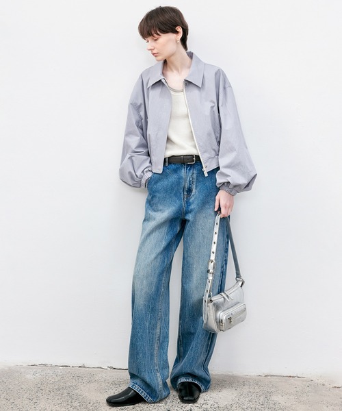 Nina Ricci>>ハイライズワイドレッグジーンズ The Denim Selection - Nina Ricci