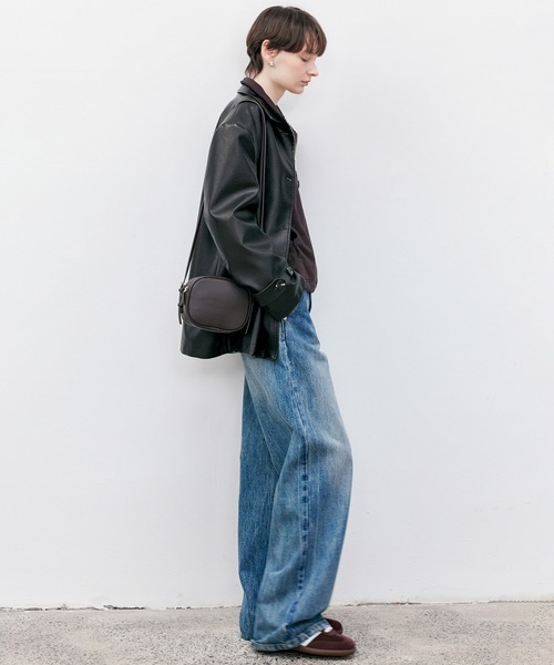 【tageechita】ハイライズワイドレッグナロンデニムパンツ セール】【tageechita】ハイライズワイドレッグナロンデニムパンツ