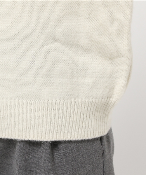koe（コエ）の「縮絨ニットタートルネックプルオーバー（ニット/セーター・レディース・オフホワイト/グレー/ブラック・MEDIUM/LARGE/SMALL）」の9枚目の写真