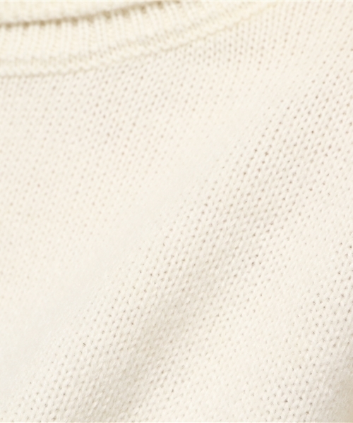 koe（コエ）の「縮絨ニットタートルネックプルオーバー（ニット/セーター・レディース・オフホワイト/グレー/ブラック・MEDIUM/LARGE/SMALL）」の10枚目の写真