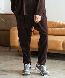 mp12689-Stretch Velour Easy Pants テーパードパンツ