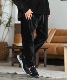 mp12689-Stretch Velour Easy Pants テーパードパンツ