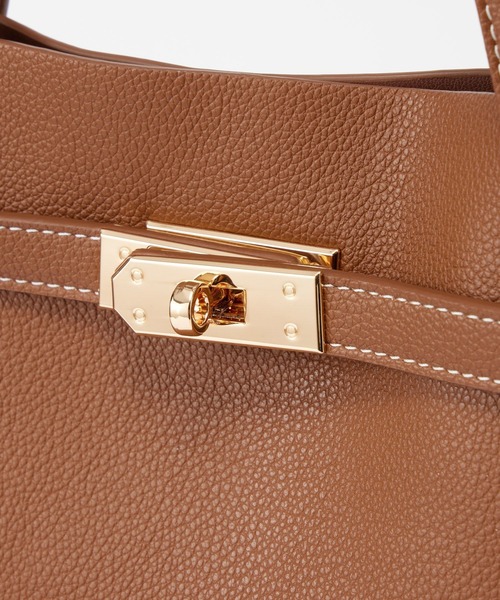 ＆MyuQ（アンドミューク）の「【&MyuQ】AGLAIAバッグ（トートバッグ・レディース・キャメル/ブラック・フリー）」の12枚目の写真