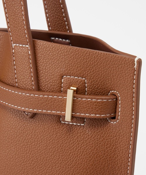 ＆MyuQ（アンドミューク）の「【&MyuQ】AGLAIAバッグ（トートバッグ・レディース・キャメル/ブラック・フリー）」の11枚目の写真