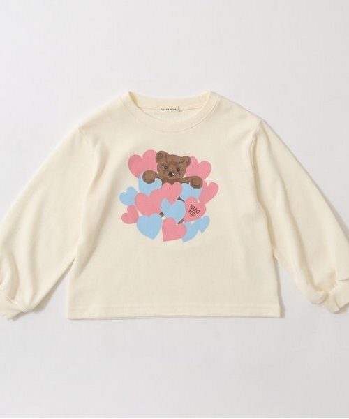 Lycee mine（リセマイン）の「【万能アイテム】選べる７デザインプリントスウェット（スウェット・キッズ・アイボリー/ピンク/ネイビー/ベージュ/ラベンダー/ミント/チャコール・100cm/110cm/120cm/130cm/140cm/150cm）」の9枚目の写真