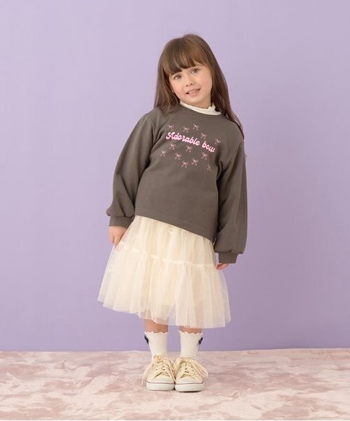 Lycee mine（リセマイン）の「【万能アイテム】選べる７デザインプリントスウェット（スウェット・キッズ・アイボリー/ピンク/ネイビー/ベージュ/ラベンダー/ミント/チャコール・100cm/110cm/120cm/130cm/140cm/150cm）」の21枚目の写真