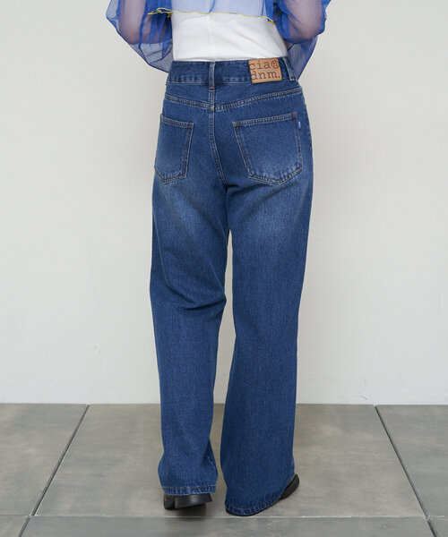 CIAOPANIC（チャオパニック）の「【cian denim/シアンデニム】ハイライズストレートデニム（デニムパンツ・レディース・ブルー/インディゴブルー・MEDIUM/X-SMALL/SMALL）」の18枚目の写真