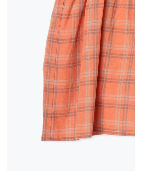 Samansa Mos2(サマンサ モスモス)の「チェック柄キャミブラウス(シャツ/ブラウス・レディース・オレンジ/チャコールグレー/キナリ・F)」の4枚目の写真