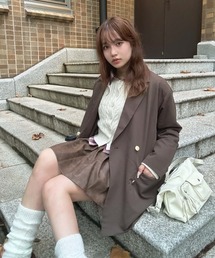 AS KNOW AS plus | ◇ダブル金ボタンテーラードジャケット　セットアップ可能(テーラードジャケット)