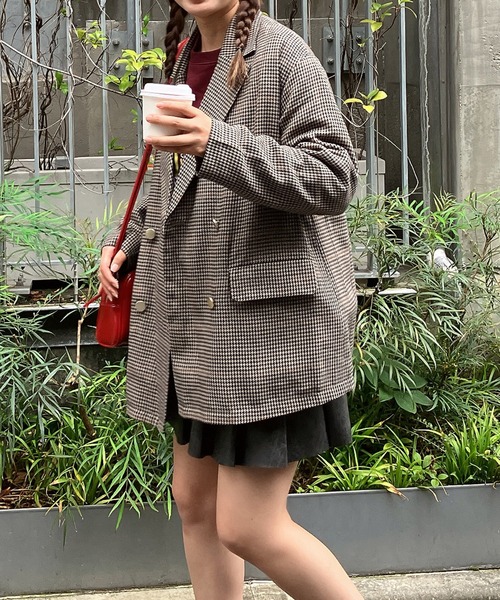 セール】◇ダブル金ボタンテーラードジャケット セットアップ可能