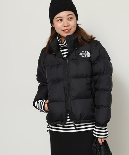 THE NORTH FACE(ザノースフェイス)の「《再入荷!》毎年大好評の1着。【THE NORTH FACE】 Short Nuptse Jacket:ダウンジャケット(ダウンジャケット/コート・レディース・ライトグレー/ブラック・MEDIUM)」の19枚目の写真