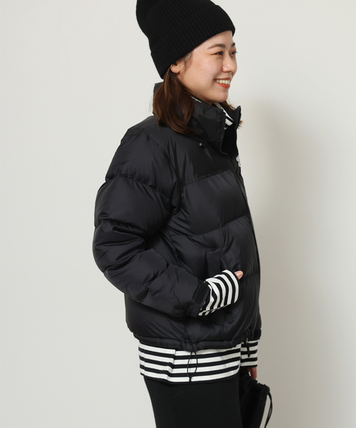 THE NORTH FACE(ザノースフェイス)の「《再入荷!》毎年大好評の1着。【THE NORTH FACE】 Short Nuptse Jacket:ダウンジャケット(ダウンジャケット/コート・レディース・ライトグレー/ブラック・MEDIUM)」の21枚目の写真