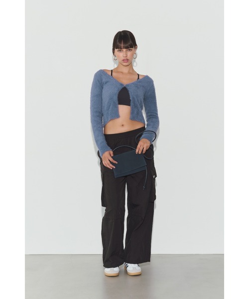 ALEXIA STAM(アリシアスタン)の「Leather Shoulder Bag /本革ショルダーバッグ(ショルダーバッグ・レディース・ネイビー/ピンク・FREE)」の3枚目の写真