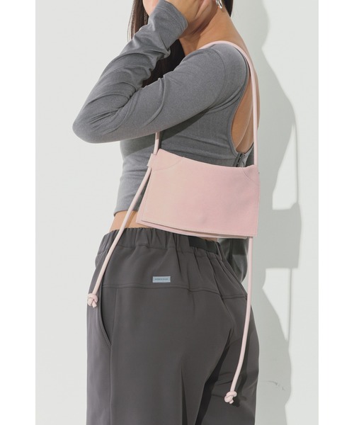 ALEXIA STAM(アリシアスタン)の「Leather Shoulder Bag /本革ショルダーバッグ(ショルダーバッグ・レディース・ネイビー/ピンク・FREE)」の7枚目の写真