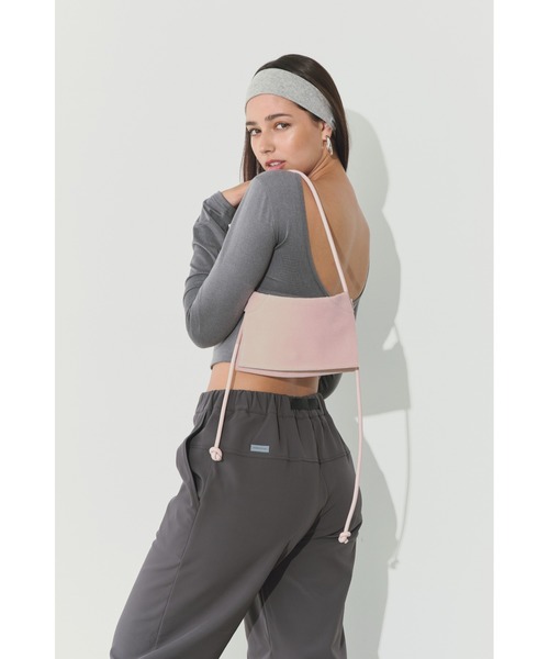 ALEXIA STAM(アリシアスタン)の「Leather Shoulder Bag /本革ショルダーバッグ(ショルダーバッグ・レディース・ネイビー/ピンク・FREE)」の8枚目の写真