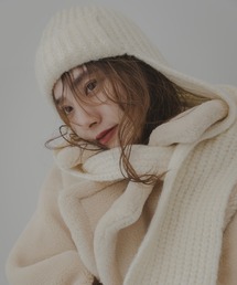 未使用 Golden Goose ニットマフラー&ニットキャップ ビーニーセット セール】ワンポイント刺繍スカルキャップビーニー ニット帽