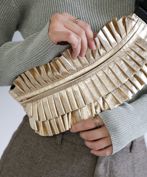 select MOCA（セレクトモカ）の「【ZOZO限定】メタリックフリルボディバッグ（ボディバッグ/ウエストポーチ・レディース・ゴールド/シルバー/ブラック・FREE）」の22枚目の写真