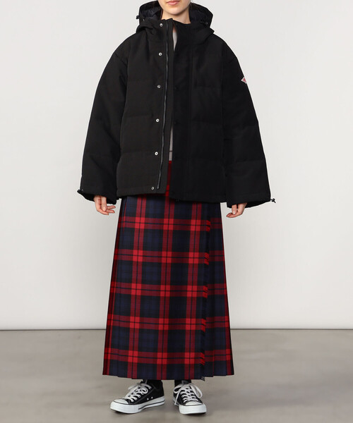 DANTON（ダントン）の「DANTON | キルトダウンフードジャケット WOMEN（ダウンジャケット/コート・レディース・オフホワイト/ブラック・S）」の5枚目の写真