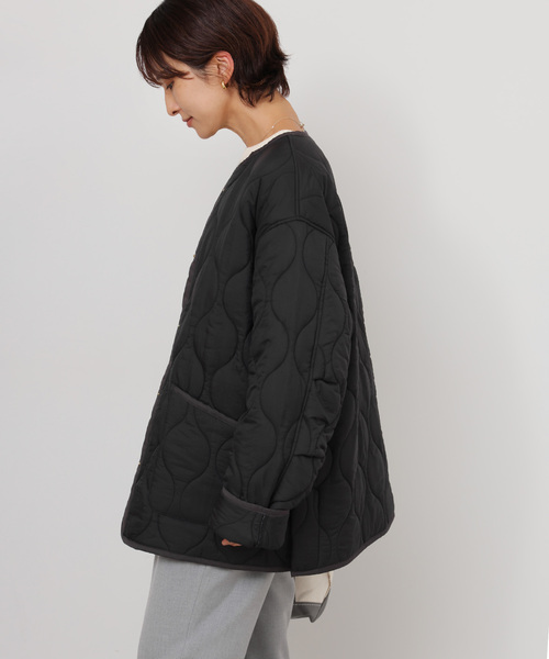 JOURNAL STANDARD relume(ジャーナルスタンダード レリューム)の「《再入荷!》【自宅ケア可能】MINI RIPキルティングブルゾン(ブルゾン・レディース・カーキ/アイボリー/ブラック・FREE)」の10枚目の写真